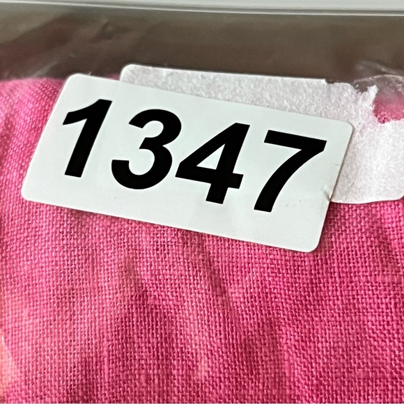 STARK X 100% Linen Wide Leg Pants Size Medium Hot Pink High Rise Pull On Linen - Picture 6 of 13